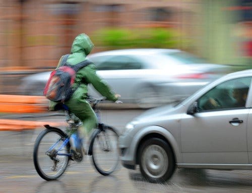 Aanrijding auto met fietser